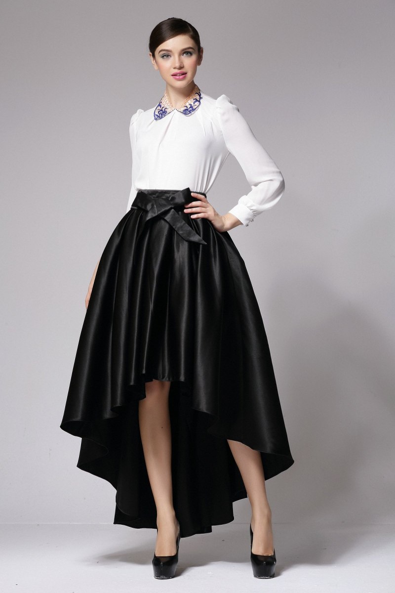 Атласная юбка