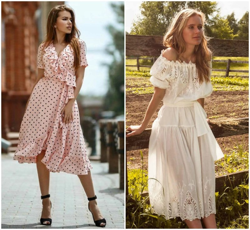 Стильное легкое платье