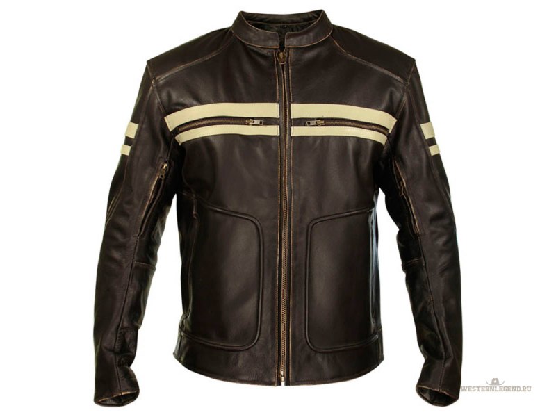 Мотокуртка кожаная Cafe Racer