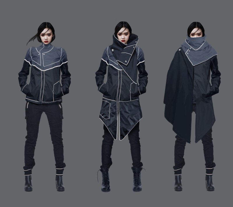 Techwear пончо