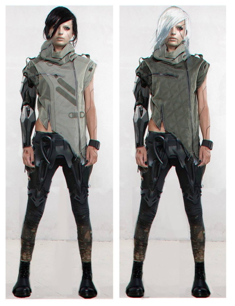 Cyberpunk концепт одежда мужская