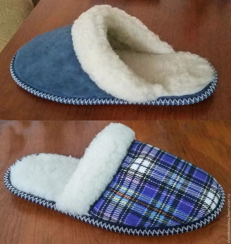 Шитые тапочки