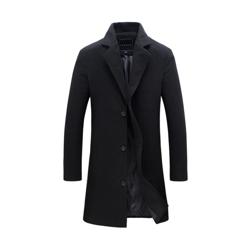 Wool Blend Coat пальто мужское