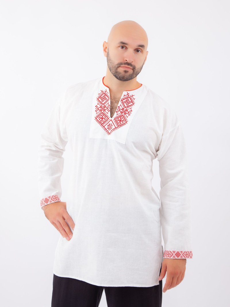Льняная рубашка Славянская