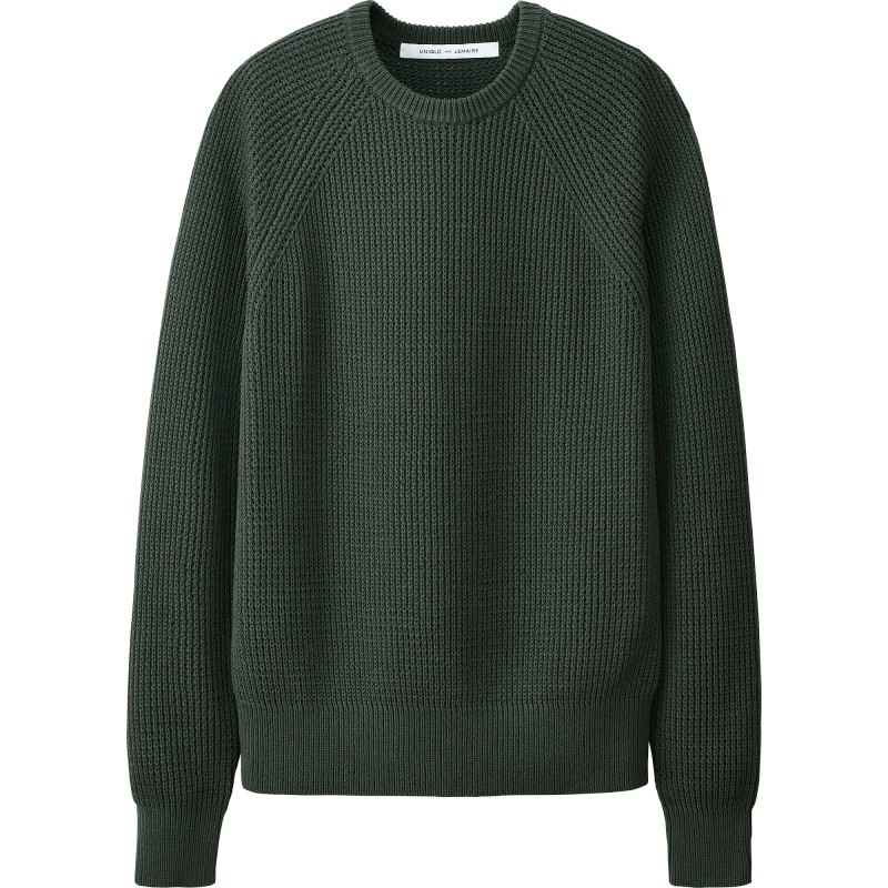Зеленый пуловер Uniqlo