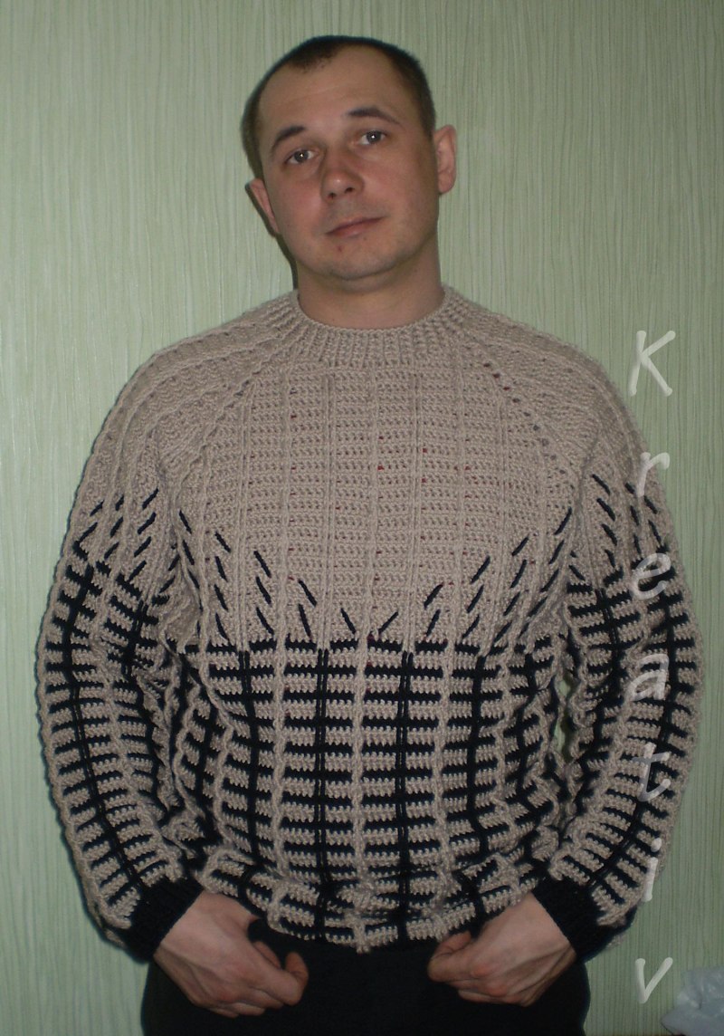 Свитер мужской для полных