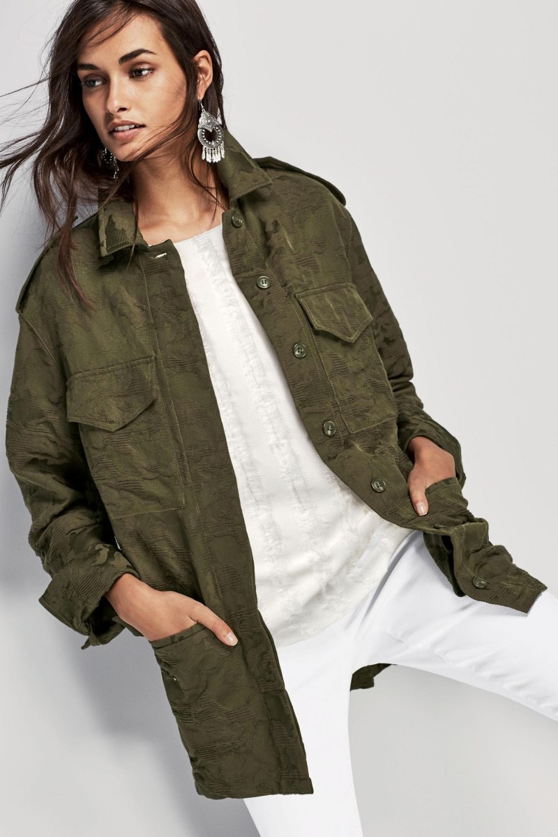 Zara джинсовка хаки