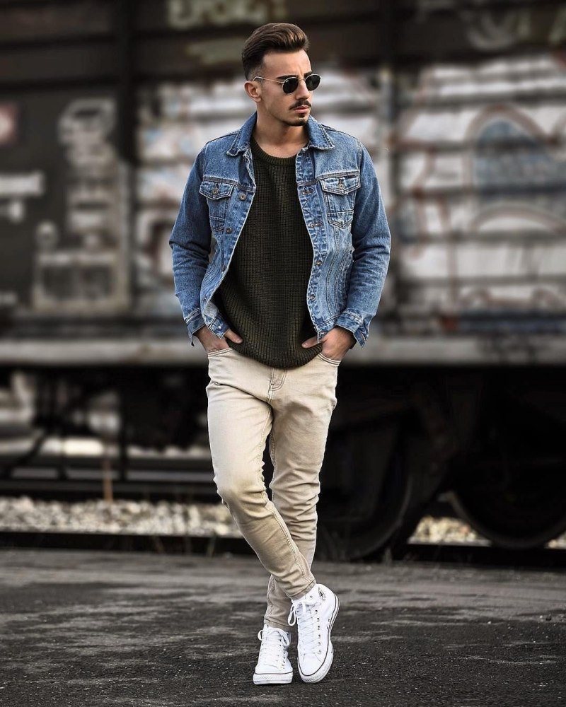 Mujskoy Style Jeans Jacket Style мужской