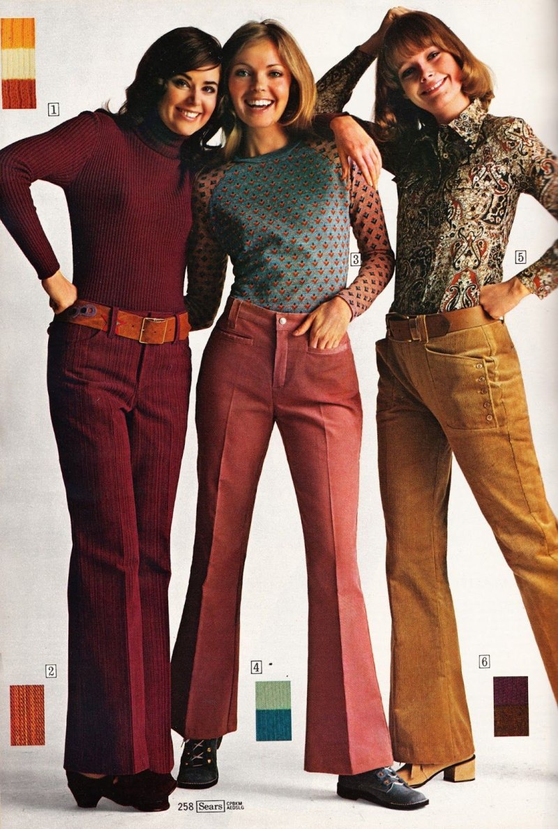 1970 Мода клеш