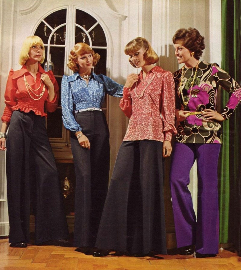 Мода 1970-х годов женщины