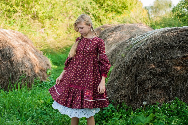 Платье села для девочки