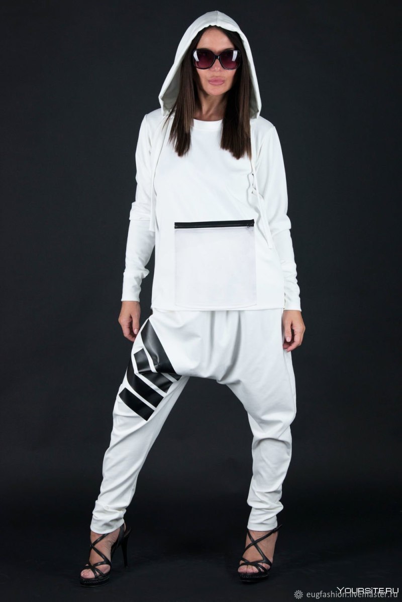 Женский костюм Sogo Tracksuit White sg9562-63