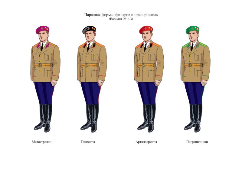 Повседневная форма офицеров Советской армии 1955