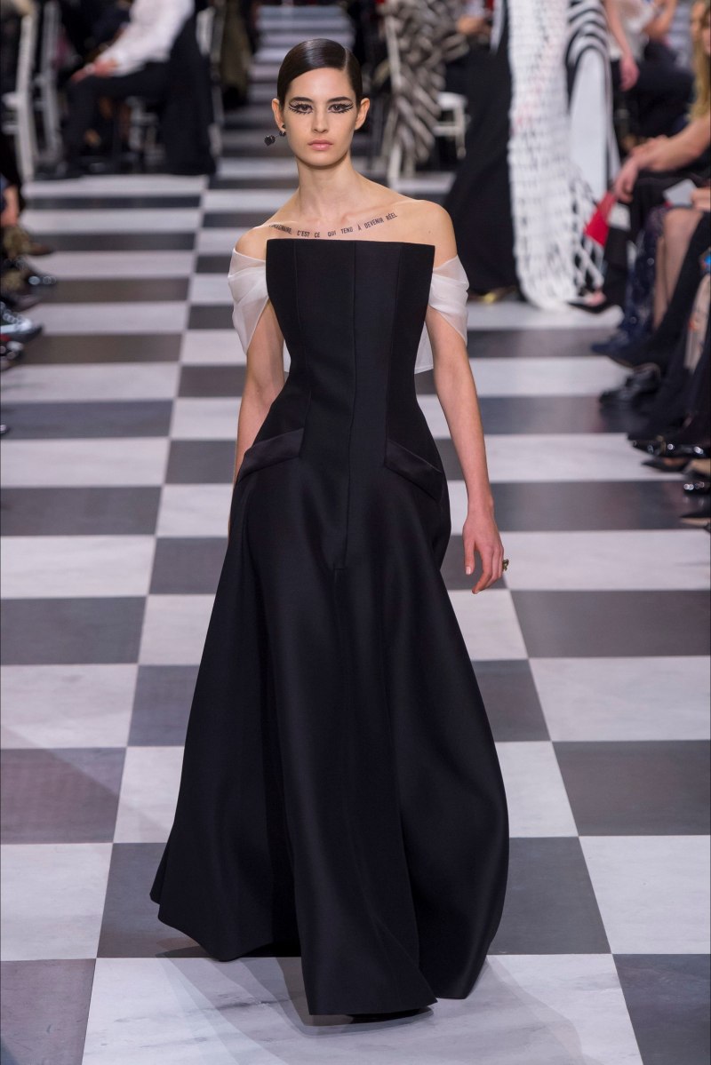 Платье Christian Dior черное