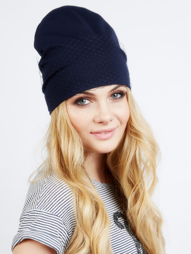 Шапка резинка 2х2 Alize Wool Cotton
