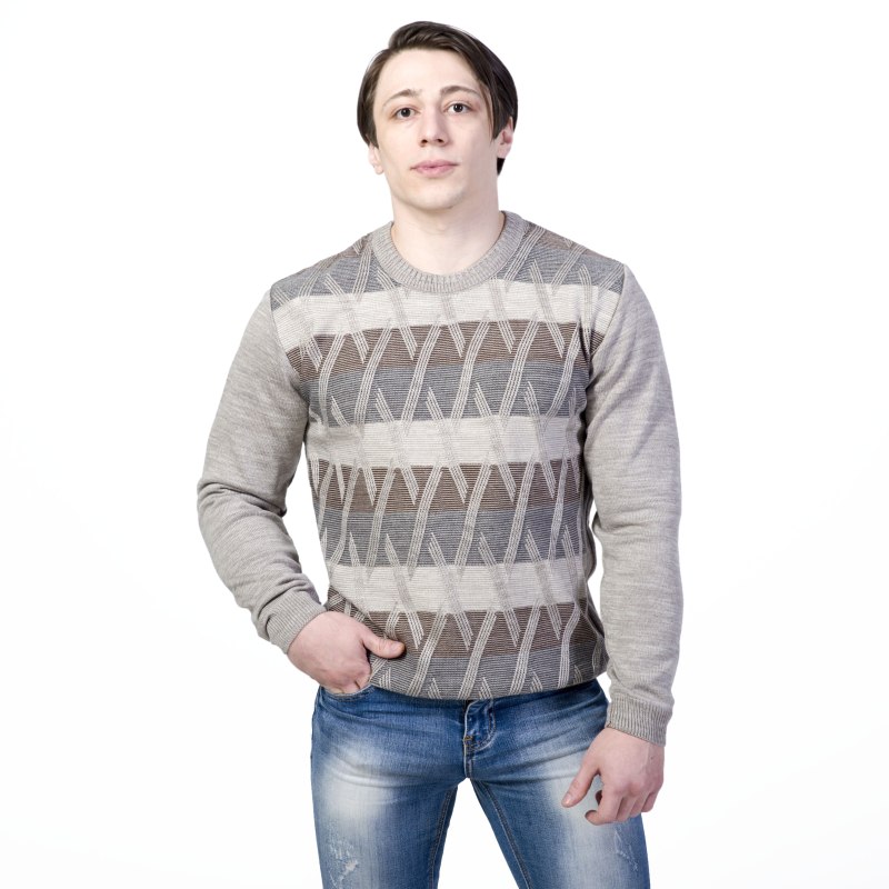Джемпер в ромбик женский