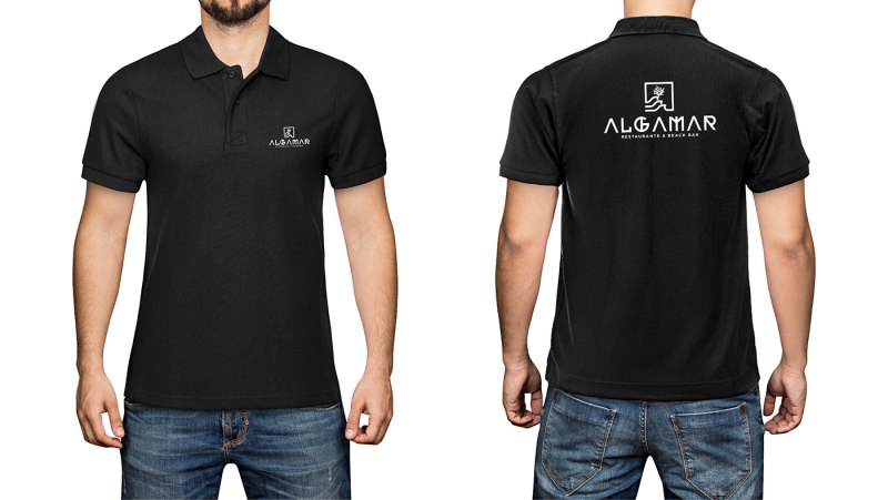 Black Polo t Shirt Front