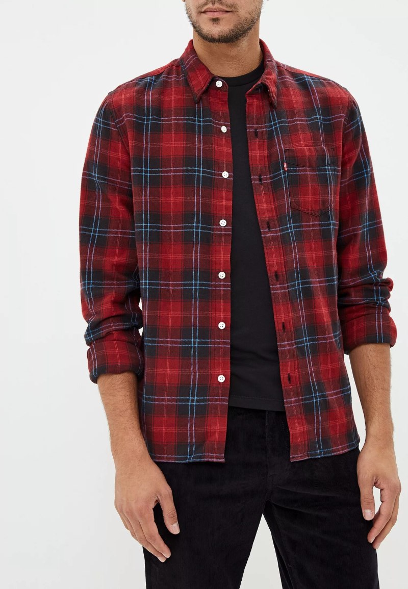 Рубашка Levi's Western Blue check Flannel Shirt