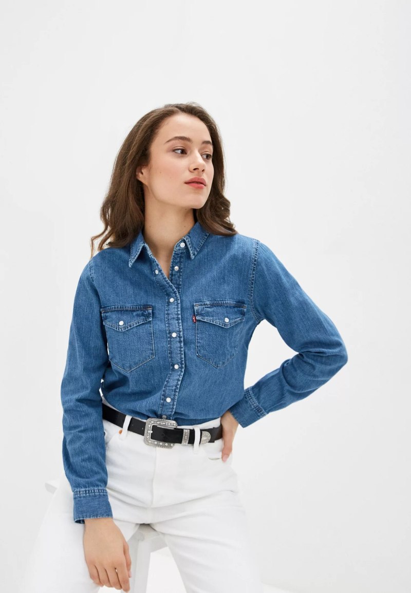 Рубашка джинсовая женская Levi's голубая