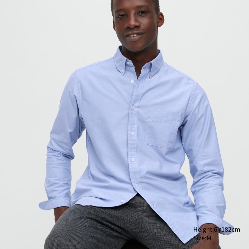 Uniqlo Slim Fit рубашка мужская короткий рукав