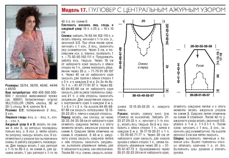 Кардиган из меланжевой пряжи спицами схемы