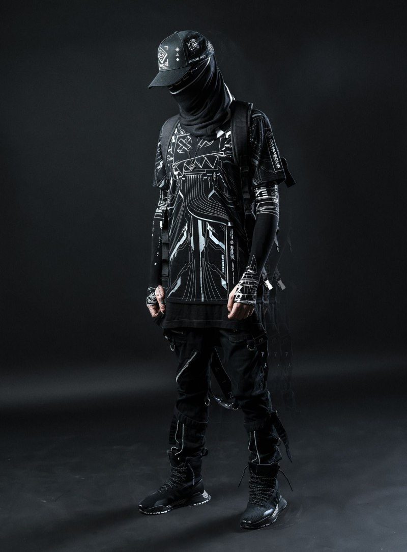 Киберпанк Techwear одежда мужская