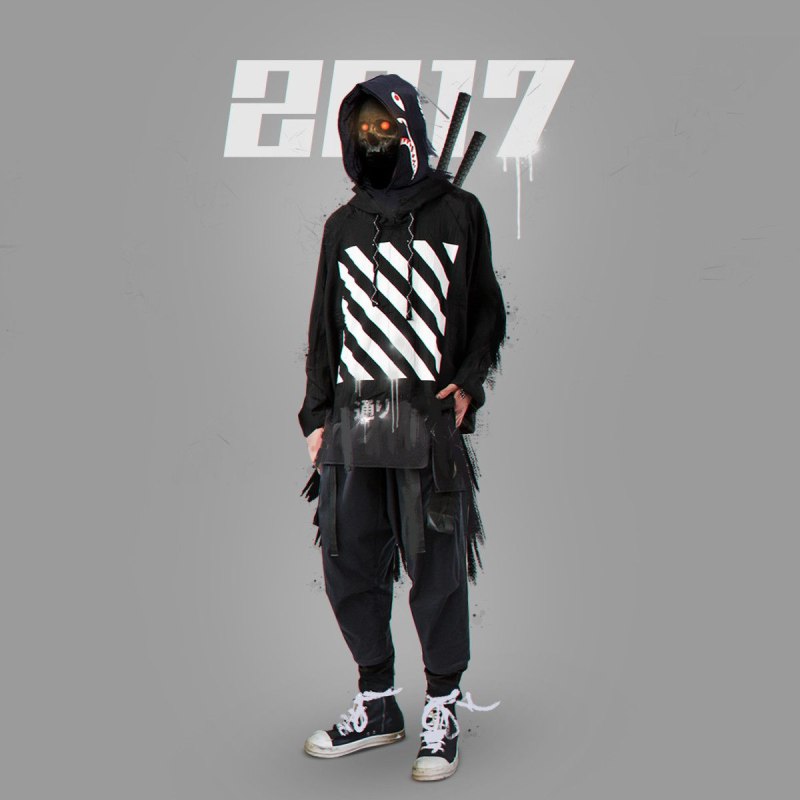 Киберпанк Techwear одежда мужская