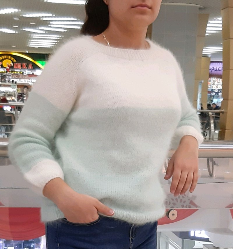 Джемпер женский из пуха норки
