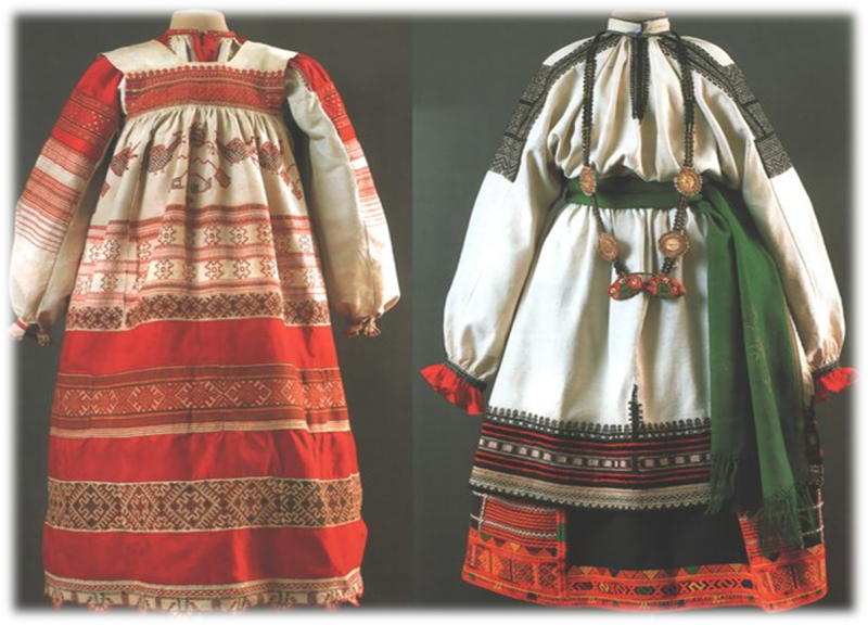 Рубаха долгорукавка народный костюм