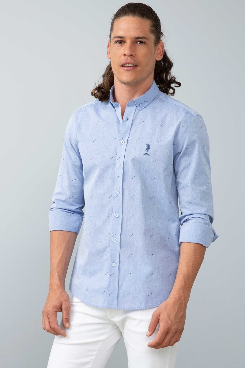 U S Polo Assn рубашка мужская Slim