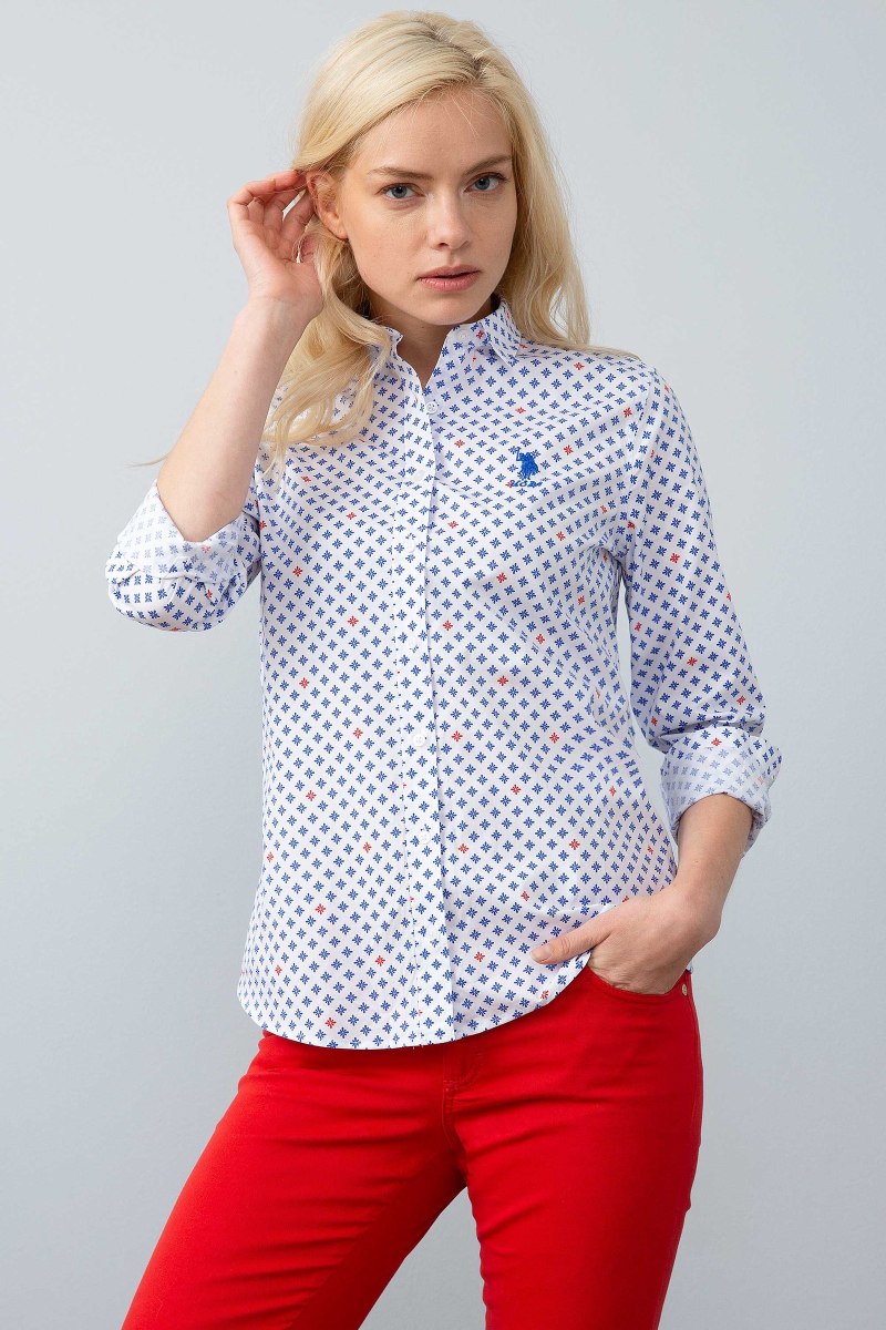 Us Polo Assn рубашка женская белая