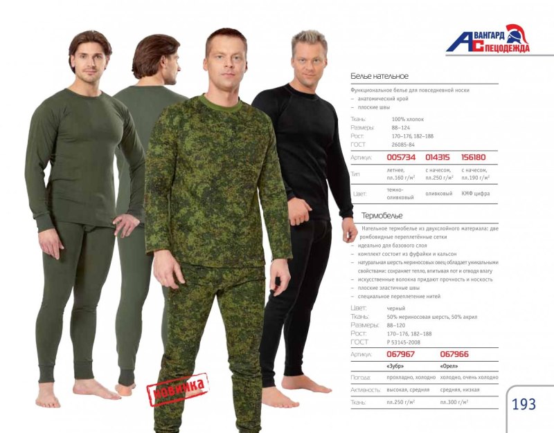 Костюм КМФ нательное белье