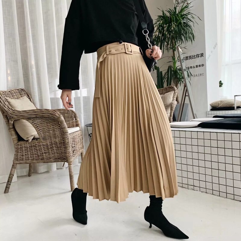 Юбка плиссе Zara черная