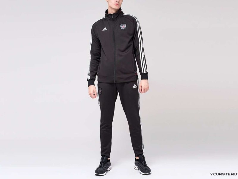 Черный спортивный костюм adidas 2x2