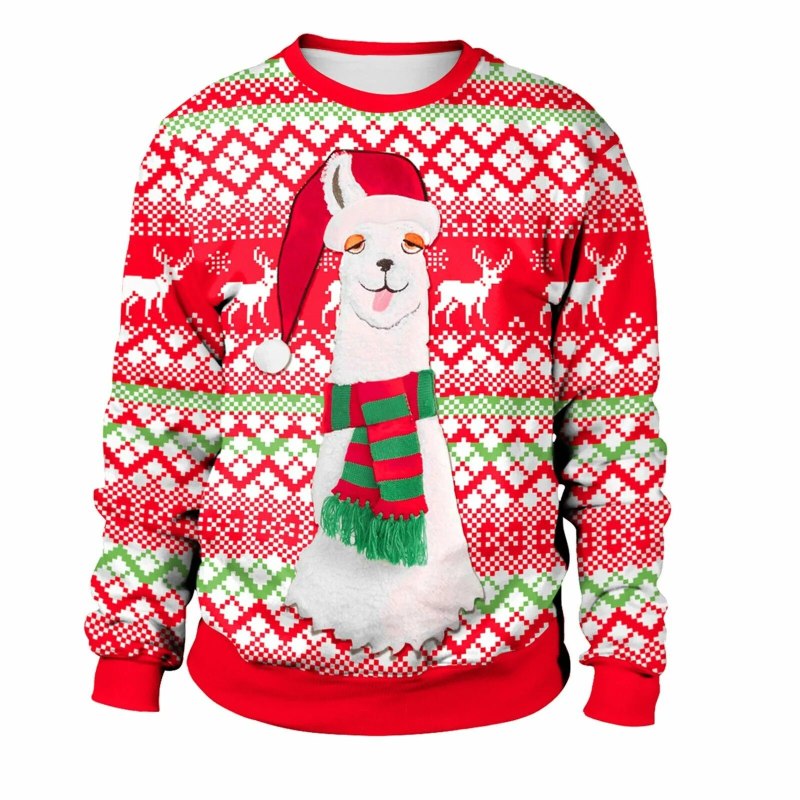 Новогодний свитер с оленями