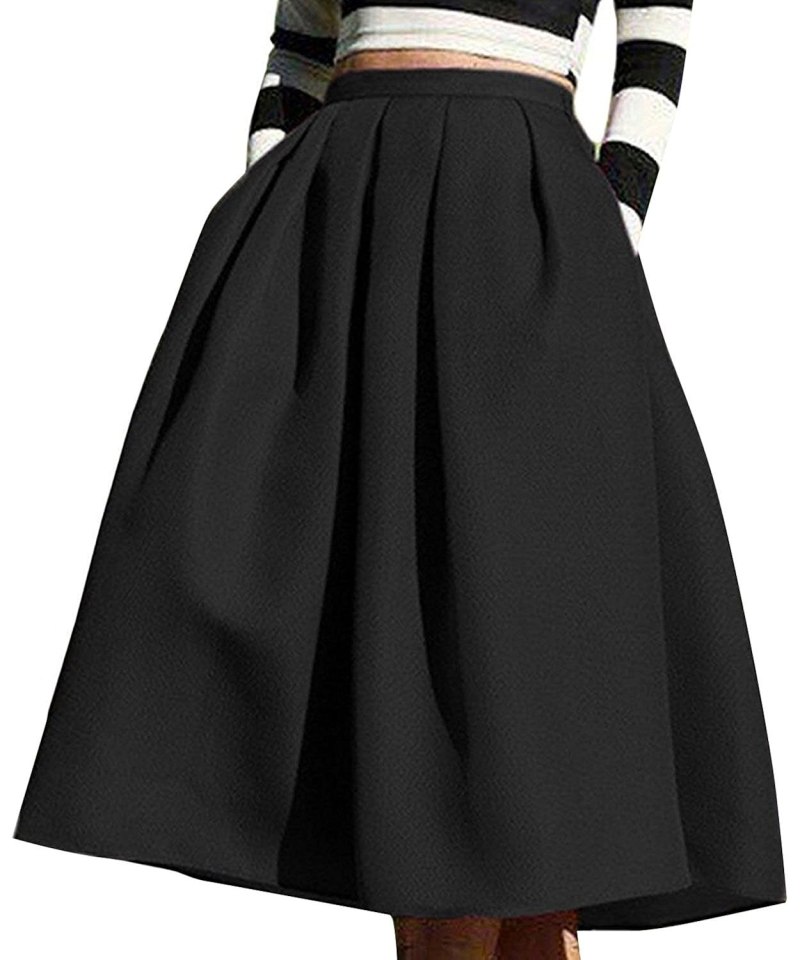 Юбка женская Monogram Pleated Midi skirt ww0ww31076