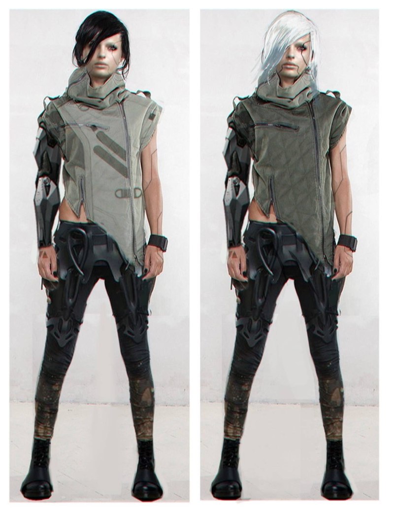 Cyberpunk концепт одежда женская