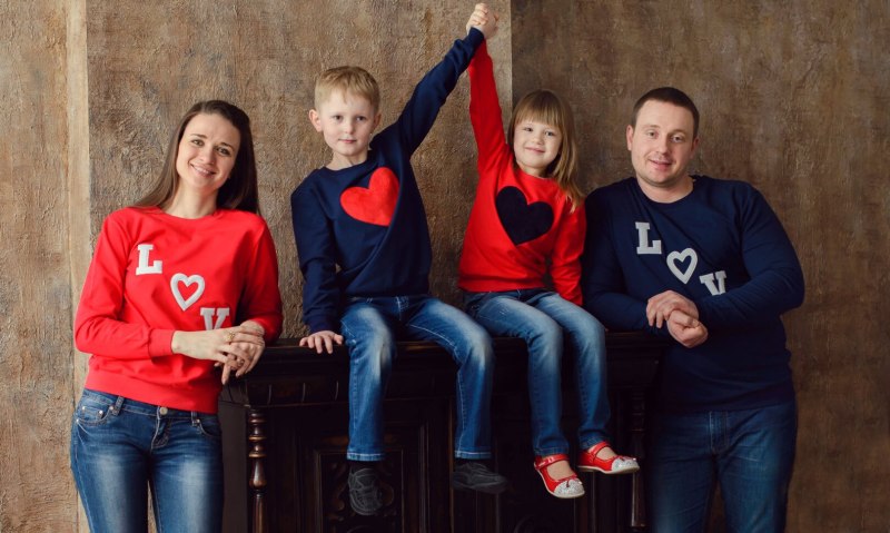 Одежда для фотосессии семейной