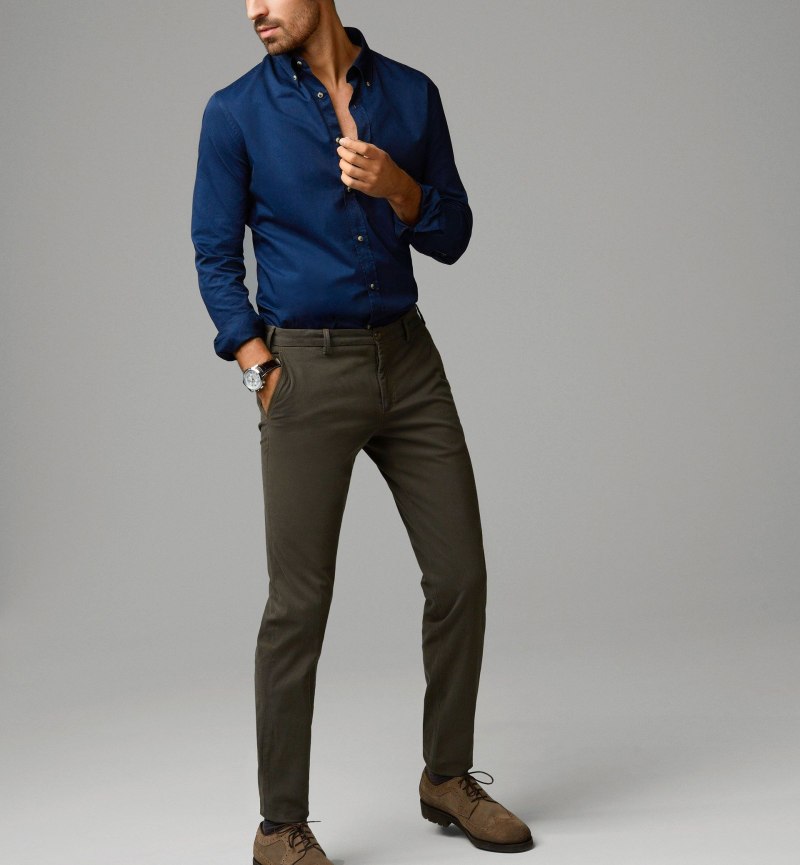Коричневые брюки massimo Dutti