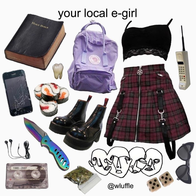Вещи в стиле e-girl