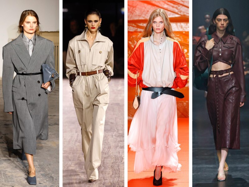 Saint Laurent Весна-лето 2024 коллаж платье