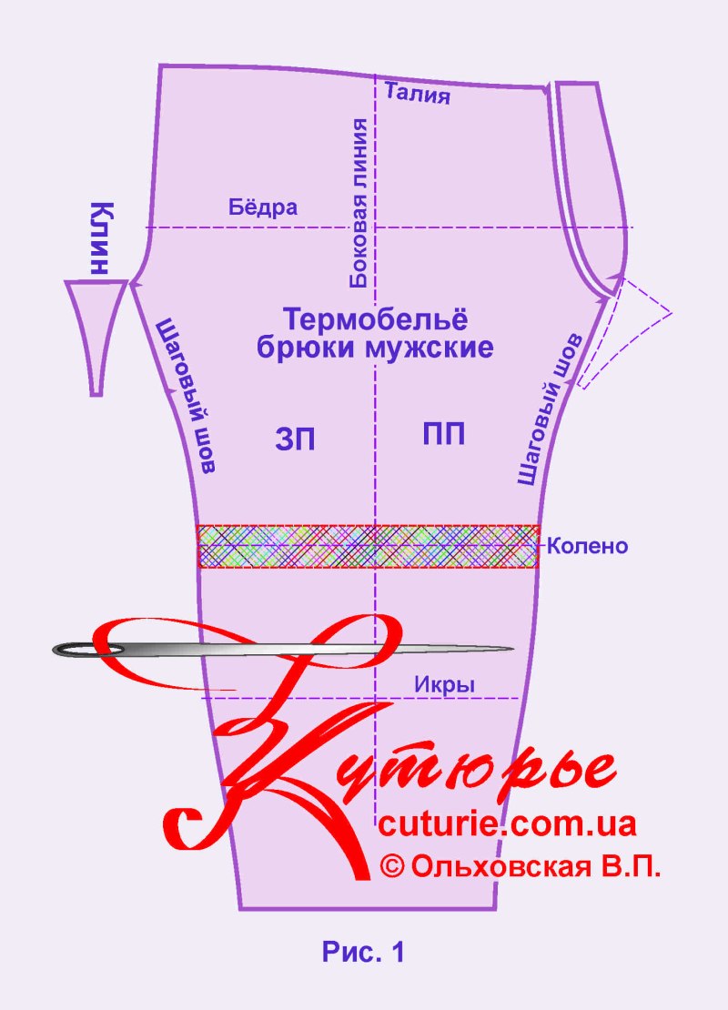 Выкройка леггинсов