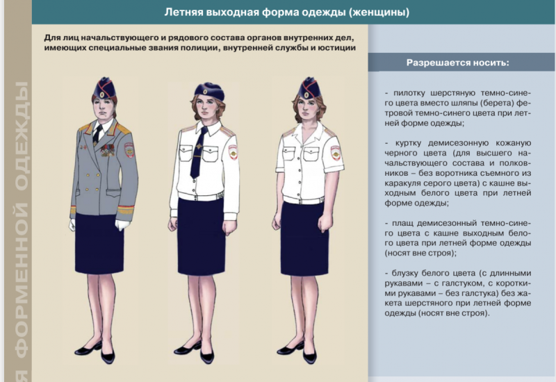 Повседневная форма ФСИН женская летняя
