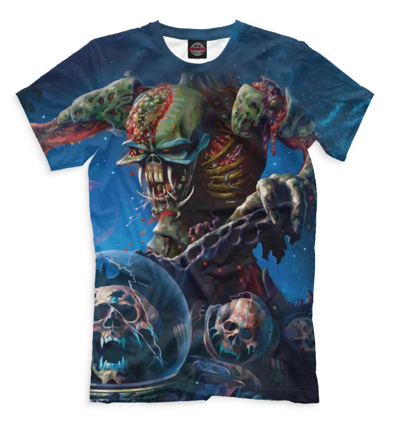 Iron Maiden принт на футболку