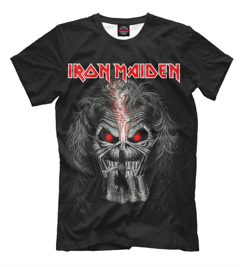 Iron Maiden принт на футболку