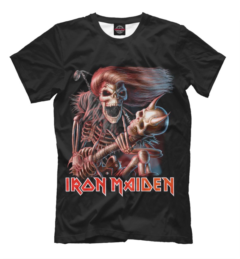 Футболки с принтом Iron Maiden
