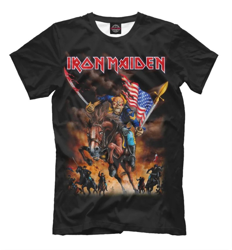 Футболки с принтом Iron Maiden