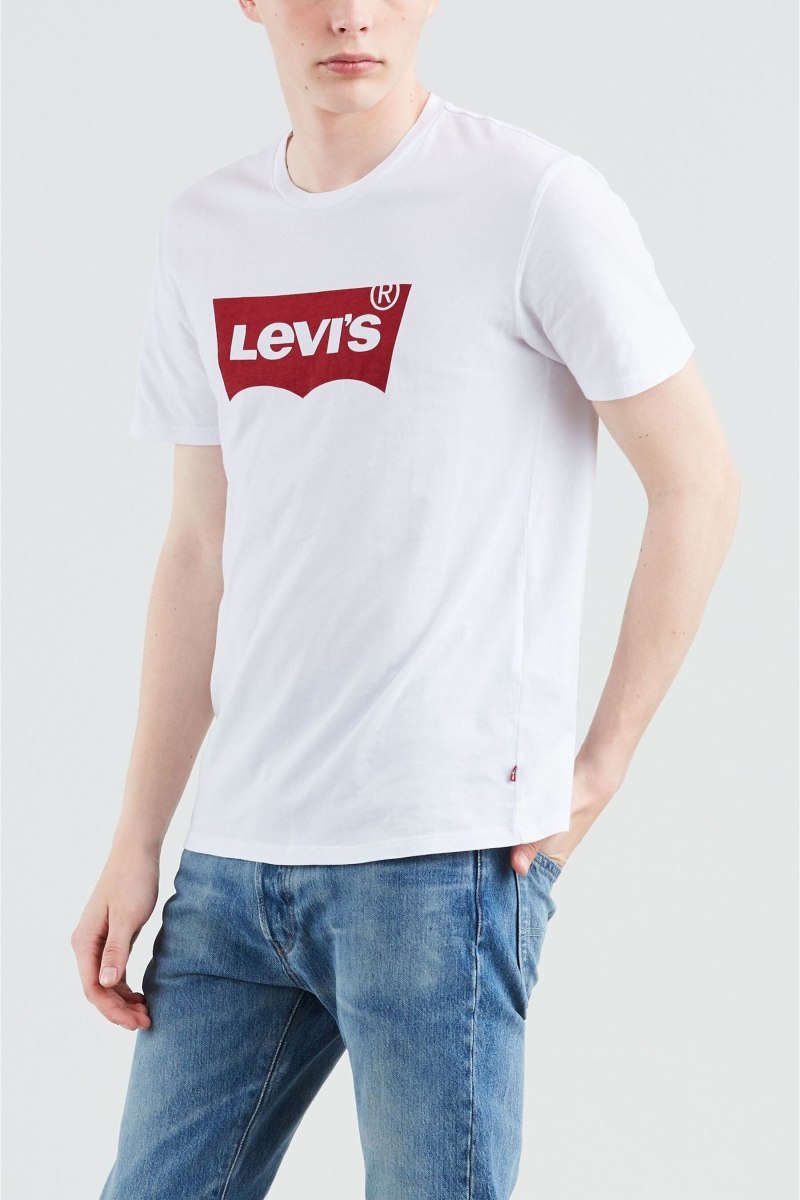 Levis майка мужская белая