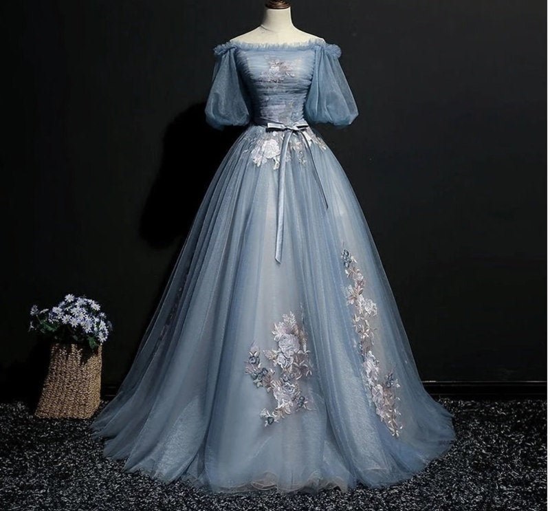 Blue Victorian платье
