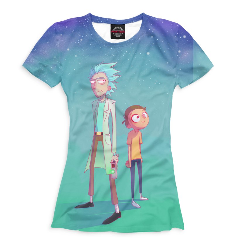 Женская футболка Rick and Morty